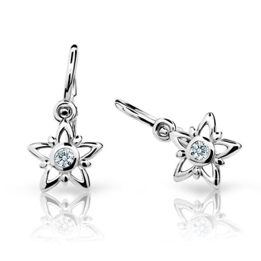 Dětské náušnice Danfil hvězdičky C1996 z bílého zlata