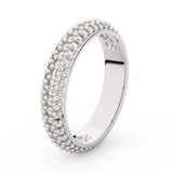 Zlatý dámský prsten DF 3912 z bílého zlata, s brilianty