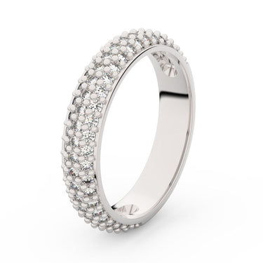 Zlatý dámský prsten DF 3912 z bílého zlata, s brilianty