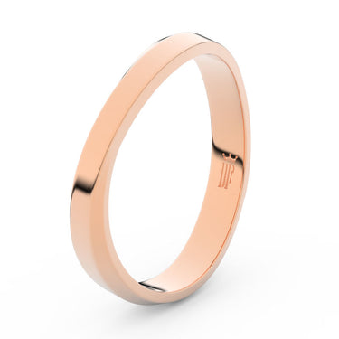 Prsten Danfil DLR3018 růžové zlato 585/1000 bez kamene, povrch lesk