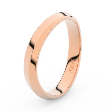 Prsten Danfil DLR3024 růžové zlato 585/1000 bez kamene povrch lesk