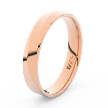Prsten Danfil DLR3026 růžové zlato 585/1000 bez kamene povrch lesk