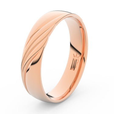 Prsten Danfil DLR3045 růžové zlato 585/1000 bez kamene povrch lesk