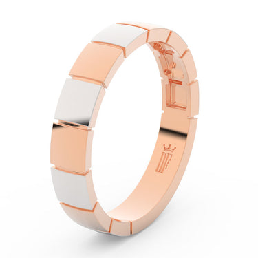 Prsten Danfil DLR3058 růžové zlato 585/1000 bez kamene povrch RH