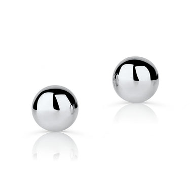 Náušnice Danfil 3825 bílé zlato, bez kamene, průměr 6mm