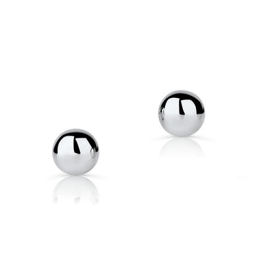 Náušnice Danfil DLE 3822 bílé zlato, průměr 4,5 mm