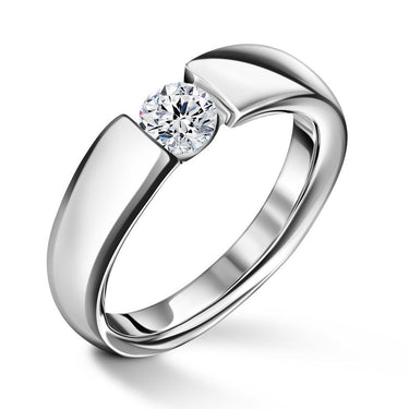 Diona | Zásnubní prsten se středovým diamantem 0.400ct, bílé zlato