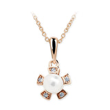 Dětský přívěsek s perlou Danfil C2395 z růžového zlata, přírodní sladkovodní perla