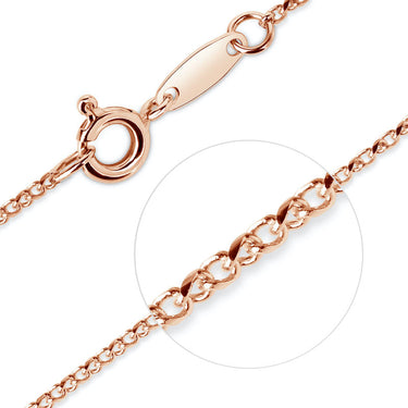 Dětský řetízek Danfil růžové zlato 585/1000, 36 cm