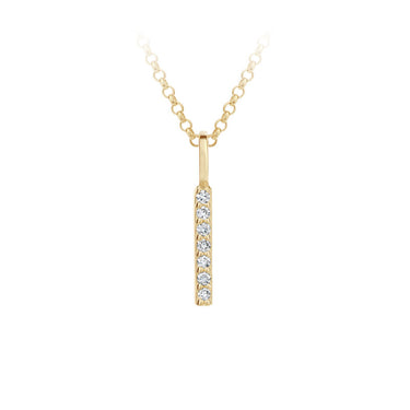 Zlatý dámský přívěsek DF 4742, písmenko I, žluté zlato, s brilianty