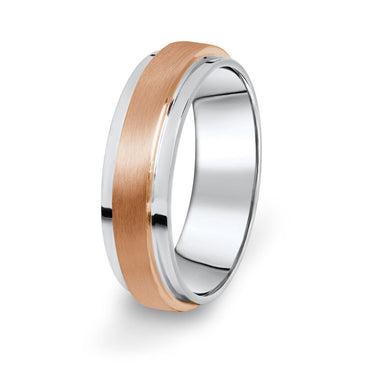 Prsten Danfil DF12/P bílé+červené 585/1000 bez kamene, povrch brus