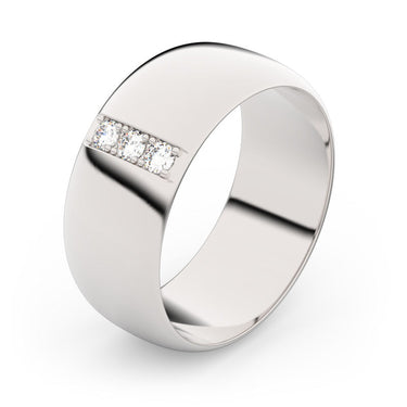 Zlatý snubní prsten FMR 3C75 z bílého zlata, S18