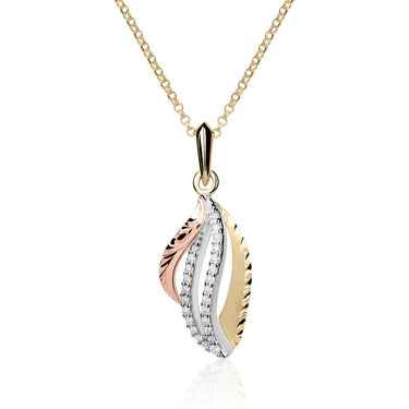 Dámský zlatý přívěsek Danfil s brilianty, pískovaný povrch.