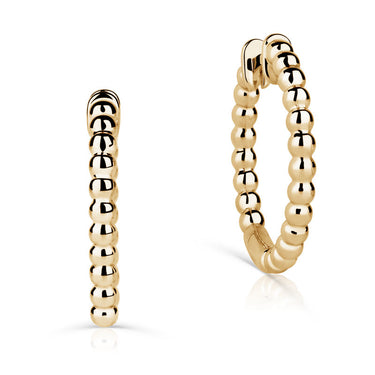 Zlaté kruhové náušnice DLE 5075, žluté zlato