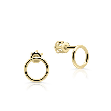 Zlaté dámské náušnice DLE 5694, žluté zlato
