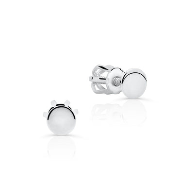 Zlaté náušnice DLE 5650, bílé zlato