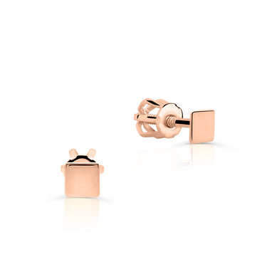 Zlaté náušnice DLE 5651, růžové zlato