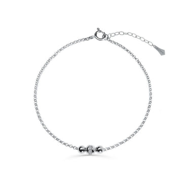 Zlatý dámský náramek DF 5794 z bílého zlata, s brilianty