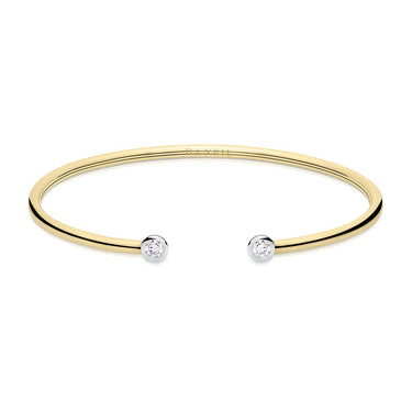 Zlatý náramek DF 5799 z kombinace žlutého a bílého zlata, s brilianty, velikost S