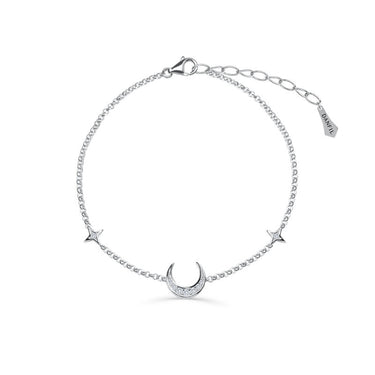 Zlatý dámský náramek DF 5145 z bílého zlata, s brilianty