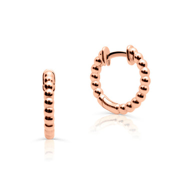 Zlaté dámské náušnice DLE 5074, růžové zlato