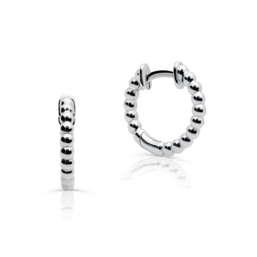 Zlaté dámské náušnice DLE 5074, bílé zlato