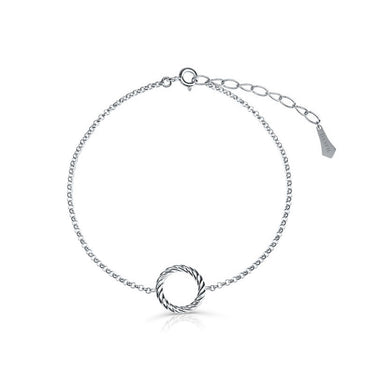 Řetízkový náramek DLB 4360, bílé zlato