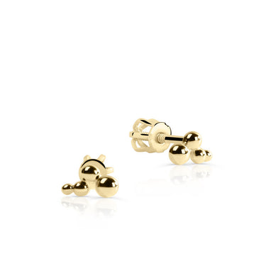 Zlaté dámské náušnice DLE 5699, žluté zlato