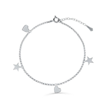 Řetízkový náramek DLB 5423, bílé zlato