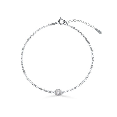 Zlatý dámský náramek DF 5726 z bílého zlata, s brilianty