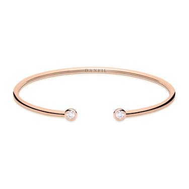 Zlatý náramek DF 5799 z růžového zlata, s brilianty, velikost S