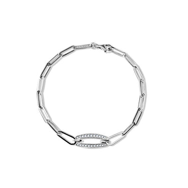 Zlatý náramek DF 5758 z bílého zlata, s brilianty