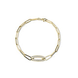 Zlatý náramek DF 5758 ze žlutého zlata, s brilianty