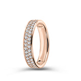 Zlatý prsten DF 3722 z růžového zlata, s brilianty