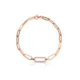 Zlatý náramek DF 5759 z růžového zlata, s briliantem