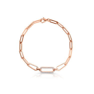 Zlatý náramek DF 5759 z růžového zlata, s briliantem