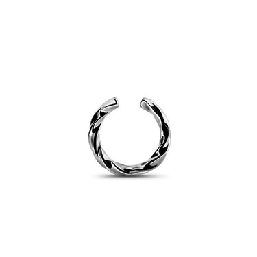 Manžetová náušnice DF 6040 z bílého zlata