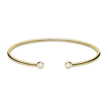 Zlatý náramek DF 5799 ze žlutého zlata, s brilianty, velikost L