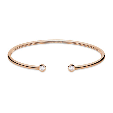 Zlatý náramek DF 5799 z růžového zlata, s brilianty, velikost L