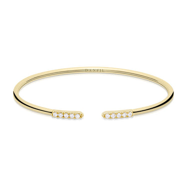 Zlatý dámský náramek DF 5787 ze žlutého zlata, s brilianty