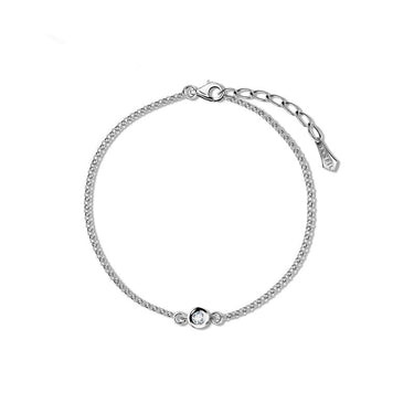 Zlatý dámský náramek DF 4208 z bílého zlata, s brilianty