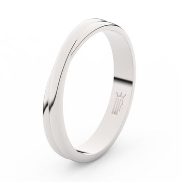 Prsten Danfil DLR3020 bílé zlato 585/1000 bez kamene povrch lesk
