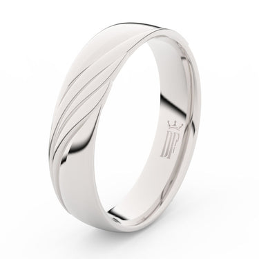 Prsten Danfil DLR3045 bílé zlato 585/1000 bez kamene povrch lesk