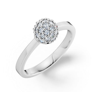 Prsten DF 3354, bílé zlato, s diamanty o celkové váze 0.441 ct