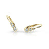 Dětské náušnice Danfil C2255 ze žlutého zlata s kamínky White, zapínání klapka