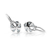 Dětské náušnice Danfil C2260 z bílého zlata s kamínky White, zapínání brizura