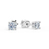 Zlaté dámske náušnice DF 3684, diamant, biele zlato