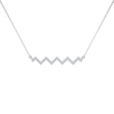 Zlatý dámský náhrdelník DF 3995, bílé zlato s brilianty