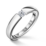 Diona | Zásnubní prsten se středovým diamantem 0.180ct, bílé zlato