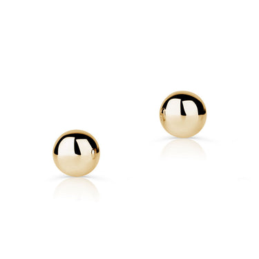 Náušnice Danfil DLE 3822 žluté zlato, průměr 4,5 mm